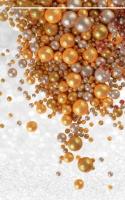 Драже зерновое в глазури БЛЕСК Янтарный,золото (3х разм), #786 ,1,5кг
