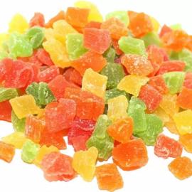 Цукаты Папайя сушеная (кубики 3-5 мм) микс, 1 кг (фасовка ИМ)