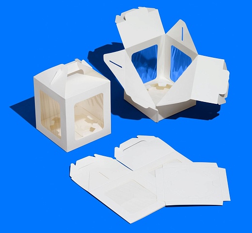 Упаковка с ручками ForGenika JUMPL II Window White 180*180*120 мм ST + ложемент