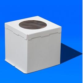 Короб для тортов (с окном) ForGenika COMFORT I Window White 300*300*450 мм S