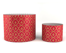 Форма для куличей 90*90, арт.PA9090PEGR/3_R "ХВ" красный (2040/170)