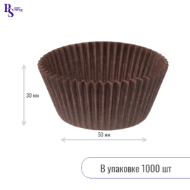 Капсула бумажная paper cup 50*30 коричн. 7A-BR (1000/20000) БЭНДЕРС