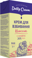 Сливки Крем на растительных маслах с сахаром "Dally Cream" Классик, 26%, 1л