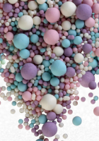 Драже зерновое в глазури ЖЕМЧУГ (роз,сиреневый,голуб,белоснежн) матовый #087м 1,5кг