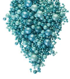 Драже зерновое в глазури ЖЕМЧУГ МИКС (бирюза, тем.бирюза, голубой) "ФБ" #242 1,5кг