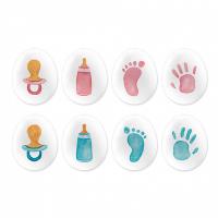 Украшение сахарные фигурки Мини-медальоны Мальчики Девочки