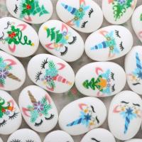 Украшение сахарные фигурки Медальоны Единорожки 35*25мм, арт.tp61489 (уп/30 шт, фасовка ИМ)