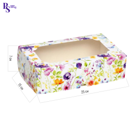 Моноблок с окном "под зефир 250*150*70", Полевые цветы, КУ-00306 (кор/100шт)