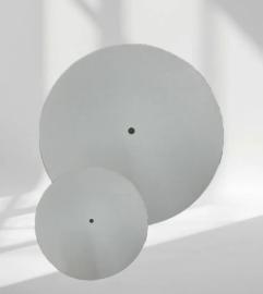 Подложка кондитерская ламинированая с отверстием ЛХДФ белая/коричневая d 18 см, 3 мм