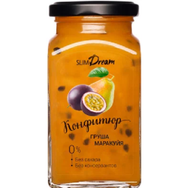 Конфитюр ТМ "Slim Dream" без сахара груша-маракуйа, 0,3 кг