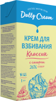 Сливки Крем на растительных маслах с сахаром "Dally Cream" Классик Пломбир, 26%, 1л