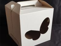 Упаковка 28*28*30 см, 2 окна Бабочка,(Домик)