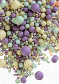 Драже зерновое в глазури ЖЕМЧУГ (желтый,изумруд,сиреневый) матовый #092м 50 гр (фасовка ИМ)