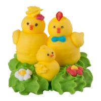 Украшение сахарные фигурки "ЦЫПЛЯТА семейка" 25*40мм, арт.56294 (уп/70 шт, кор/3уп)