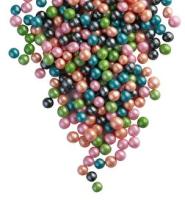 Драже зерновое в глазури ЖЕМЧУГ МИКС (тем.бирюза, зелен, персик, роз, черный) "ФБ" #150 1,5кг