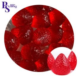 Украш. Мармеладные фигурки Клубника 4D вес 13гр, 17 шт/упак