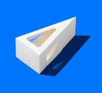 Упаковка для кусочка торта ForGenika PIE III Window Белая 160*160*80*60 мм ST