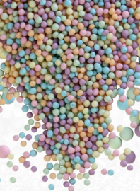 Драже зерновое в глазури ЖЕМЧУГ (оранж,голуб,сирень,изумруд,роз) матовый #299м, 200 гр (фасовка ИМ)