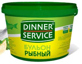 Бульон со вкусом Рыбы "PREMIUM", ведро 1,5 кг*4 шт/кор ДИННЕР СЕРВИС