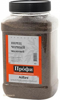 Перец черный молотый 1с ТМ "Перчес", 700 гр, банка (Айдиго)