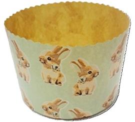 Форма для куличей 134*95 Пасхальные зайчики, арт.G9F01565RU (2400/200)