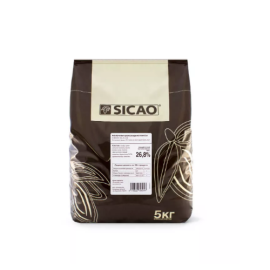 Шоколадная масса молочная (термост. капли) SICAO код CHM-DR-185-28-25B, 5кг*