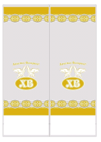 Пакет цветной для кулича d 70 (140*220) "Ангелы золотые"