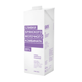 Сливки БМК ультрапастеризованные 20%, 1 л TBA edge (12 шт/упак)