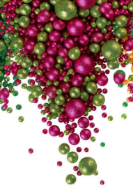 Драже зерновое в глазури БЛЕСК Фуксия, салатовый (3х разм), #773 (1,5кг*6шт)