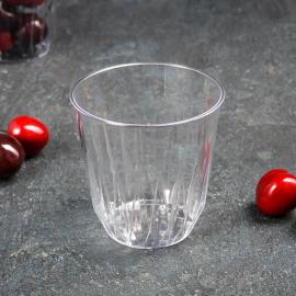 Стакан одноразовый «Баккара», 200 мл, прозрачный, арт.5293485 (25 шт/уп)