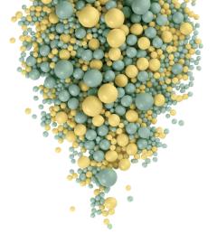 Драже зерновое в глазури Микс (желтый, изумруд) "ФБ" #239 ,1,5кг