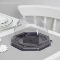 Тортовница одноразовая с крышкой, внешний размер 19,3×11,1 см, дно 15,5×10,6 см арт 5398952