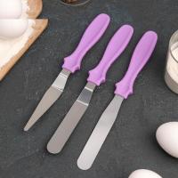 Набор лопаток кондитерских «Ночь», цв. микс, 3 шт, арт.1435854