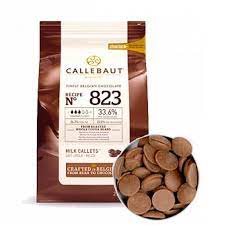 KZ Шоколад молочный Callebaut 823 (какао 33,6%), код 823-E0-D94, 0,4 кг*7шт/кор