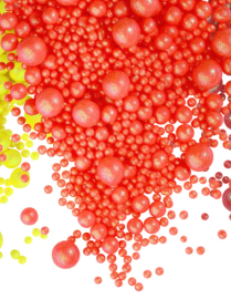 Драже зерновое в глазури БЛЕСК Коралловый (3х разм) "ФБ" #832 1,5кг