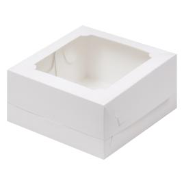 Коробка для бенто-торта с окном 160*160*80 мм, арт. 070620