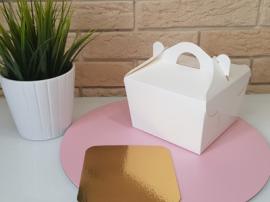 Упаковка 12*12*8,5 см, белая (для бенто тортов), шт