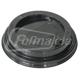 Крышка ПП Черная D90 (300, 400мл) с клапаном, (уп/50шт) Формация