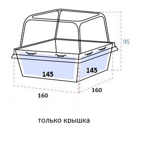 Крышка купольная для упаковки OSQ SmartPack 900 178*178*56мм