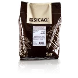 Шоколадная масса горькая SICAO, код CHD-N72-25B, 5 кг*
