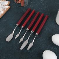 Набор лопаток кондитерских, цв.коричневый, 5 шт 4626019