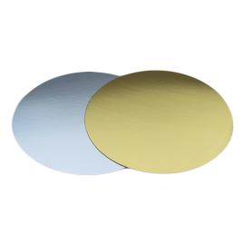 Подложка картон круг золото/серебро №22, арт. 64153