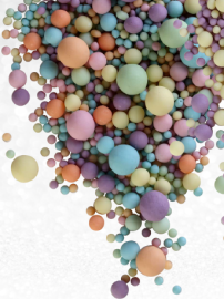 Драже зерновое в глазури ЖЕМЧУГ (желт,оранж,голуб,сирень,изумруд) матовый #088м, 50 гр (фасовка ИМ)