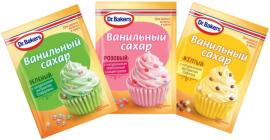 Ванильный сахар с красителем (желтый) "DR. BAKERS", 8 гр