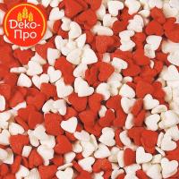 Посыпка "Сердечки красно-белые" 0,75 кг