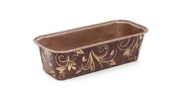 Форма для кексов Plumpy 158*55*52, арт.8015550ВG корич.Золотая печать (75 шт) Италия