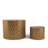 Форма для куличей 70*60, арт.PA7060PEG/2_R "ХВ" коричневый (10 шт/уп) (запайщик ПС)