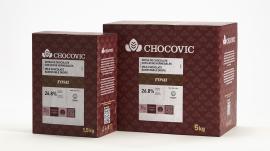 Шоколадная масса молочная термост. капли Chocovic Rosa, код CHM-DR-852CHCV-69B, 1,5 кг
