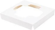 Ложемент под кулич 155*155*25 мм белый, арт. 020811