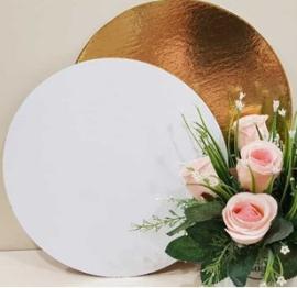 Подложка d 36 см, h 3,2 мм, лам. зол/жемч